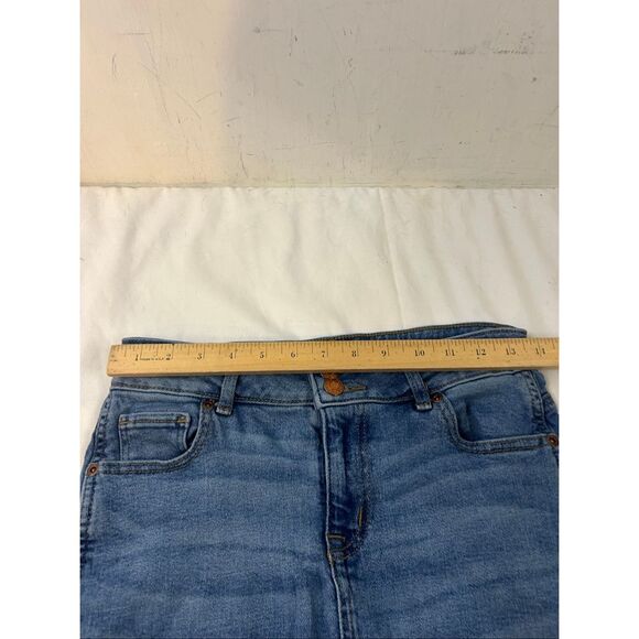 Maurices stretch denim jean skirt small S raw hems nwot rn#51783 - Picture 6 of 9